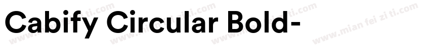 Cabify Circular Bold字体转换